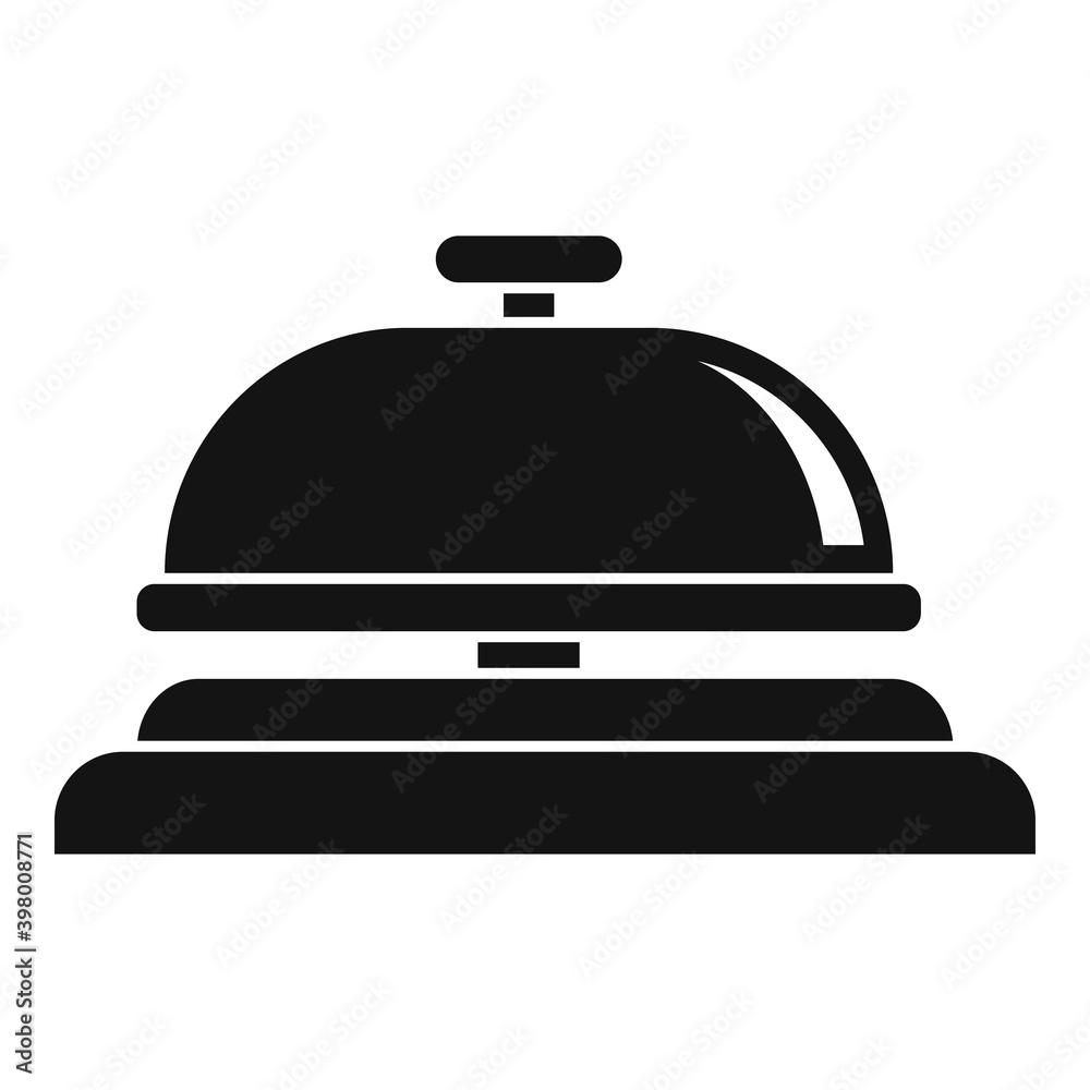 Room service bell icon. Simple illustration of room service bell vector icon for web design isolated on white background Room service bell icon. Simple illustration of room service bell vector icon for web design isolated on white background