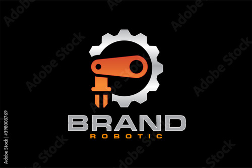 robotic gear logo setting