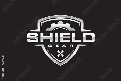 shield gear mechanical logo