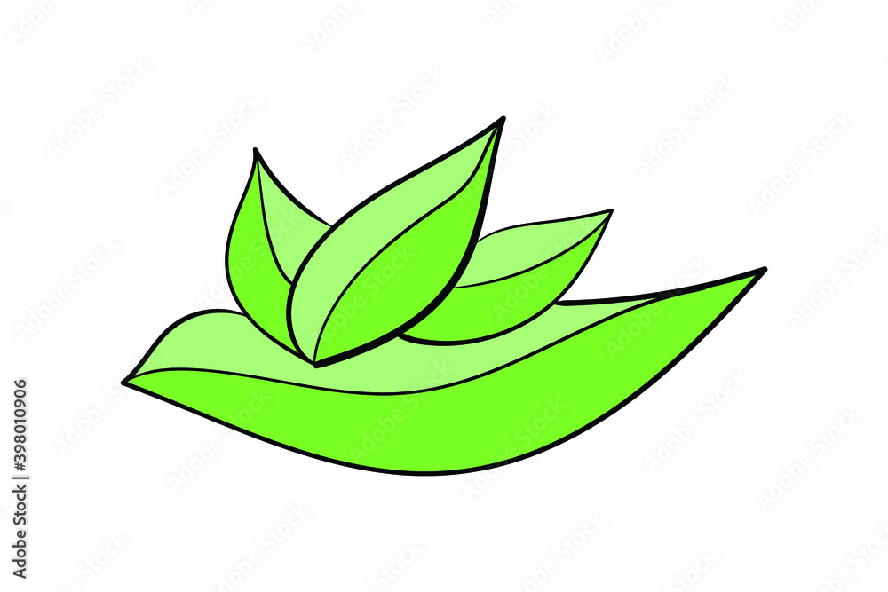 Leaf pattern with a little touch of a bird shape with a predominance of green. Suitable for use as graphic material, or pattern material Leaf pattern with a little touch of a bird shape with a predominance of green. Suitable for use as graphic material, or pattern material