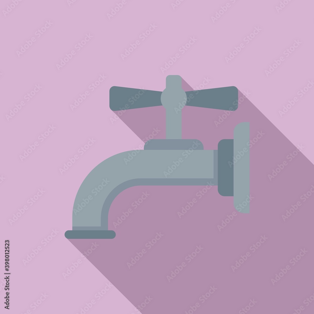 Water tap icon. Flat illustration of water tap vector icon for web design Water tap icon. Flat illustration of water tap vector icon for web design