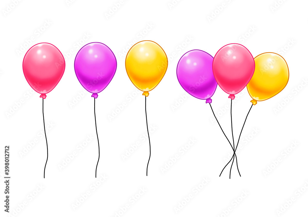 colorful fancy helium balloons isolate jpeg with clipping paths colorful fancy helium balloons isolate jpeg with clipping paths