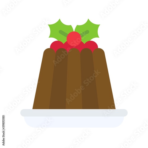 Jelly icon, Christmas food and drink vector
