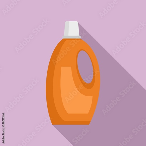 Cleaner plastic bottle icon. Flat illustration of cleaner plastic bottle vector icon for web design