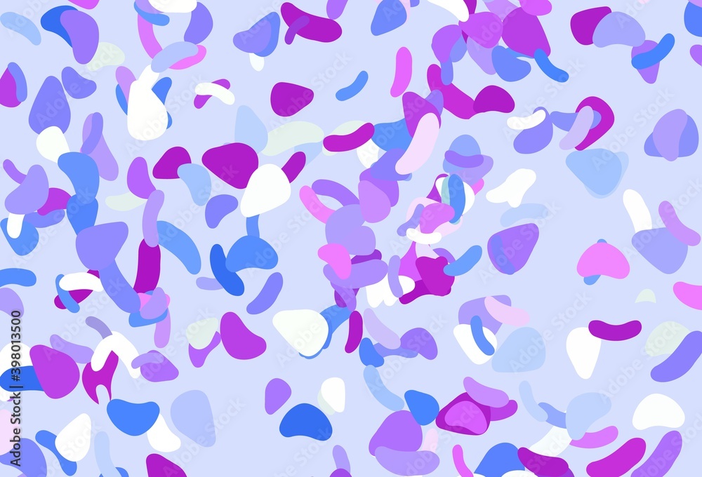 Light pink, blue vector texture with random forms. Light pink, blue vector texture with random forms.