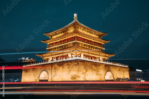 China Xi'an city landmark, the bell tower
