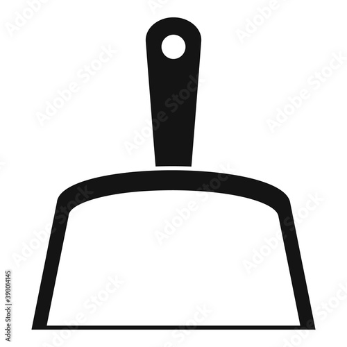 Cleaning dust pan icon. Simple illustration of cleaning dust pan vector icon for web design isolated on white background