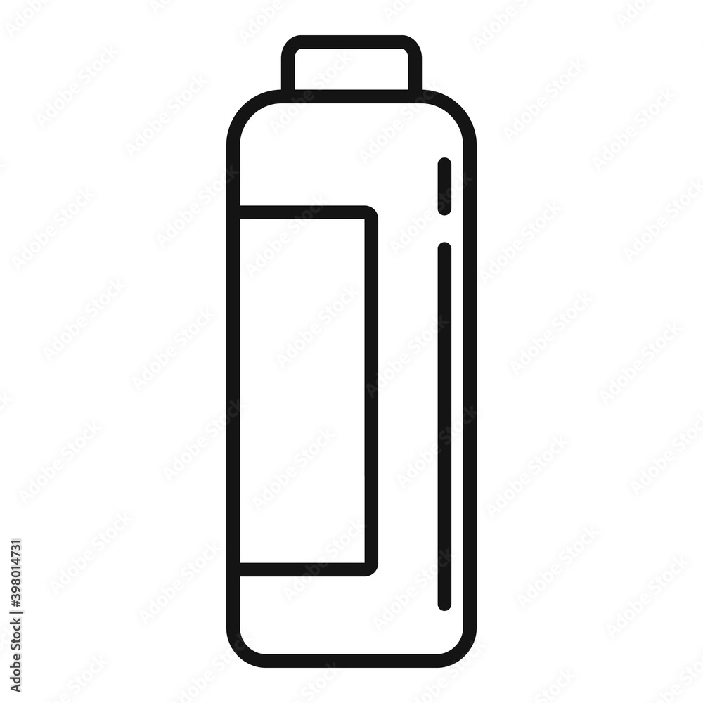 Powder cleaning bottle icon. Outline powder cleaning bottle vector icon for web design isolated on white background Powder cleaning bottle icon. Outline powder cleaning bottle vector icon for web design isolated on white background
