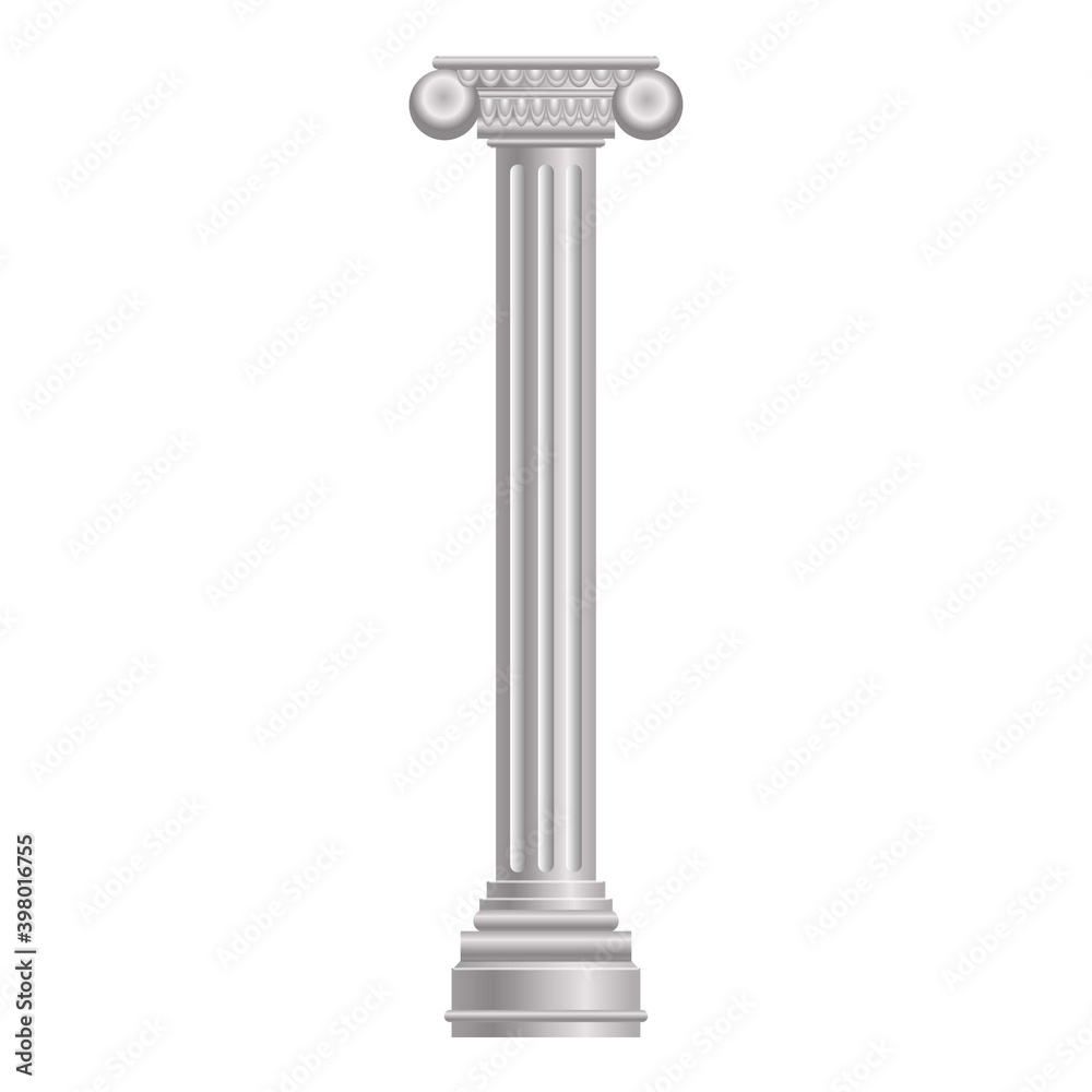 Pillar column icon. Cartoon of pillar column vector icon for web design isolated on white background Pillar column icon. Cartoon of pillar column vector icon for web design isolated on white background