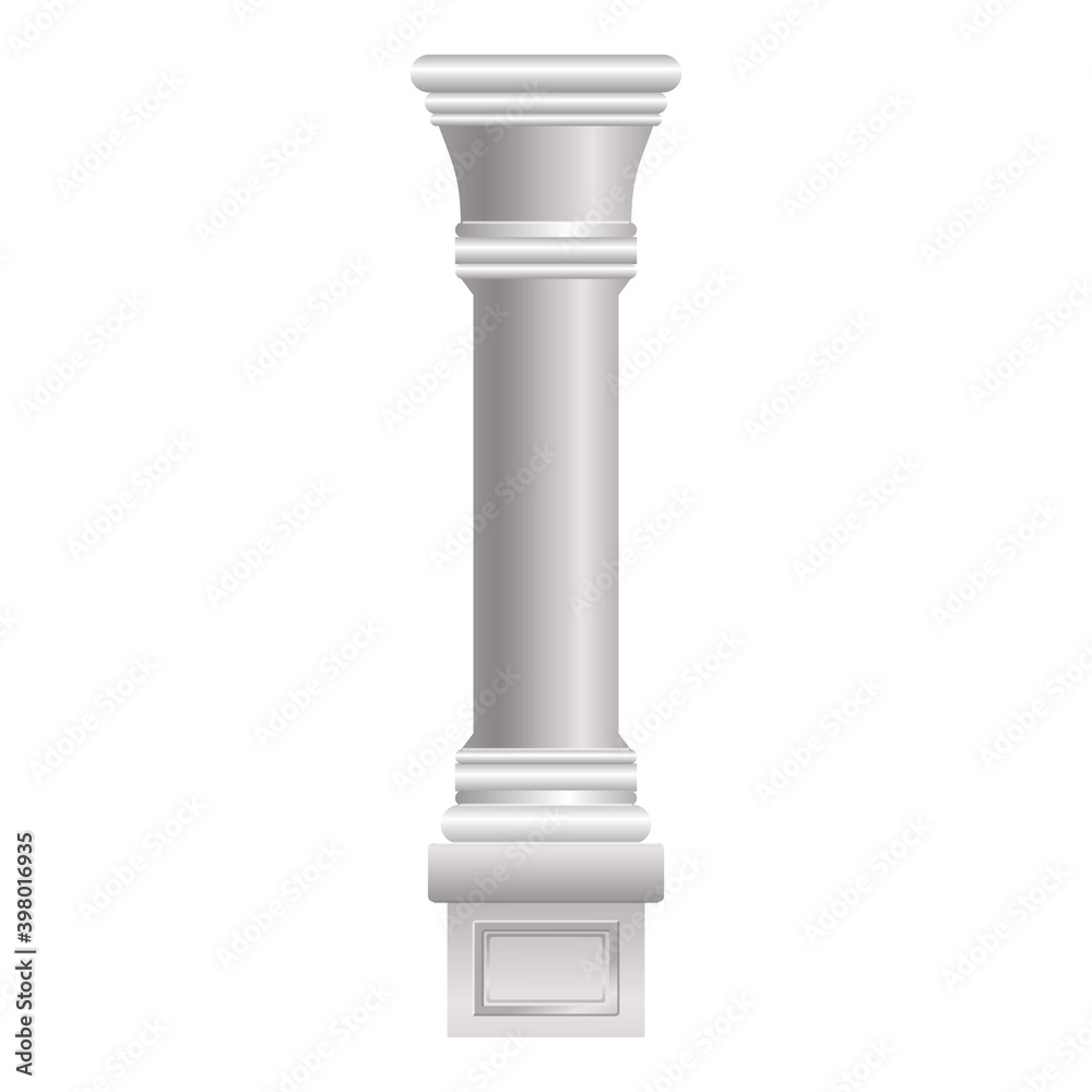 Ancient column icon. Cartoon of ancient column vector icon for web design isolated on white background Ancient column icon. Cartoon of ancient column vector icon for web design isolated on white background