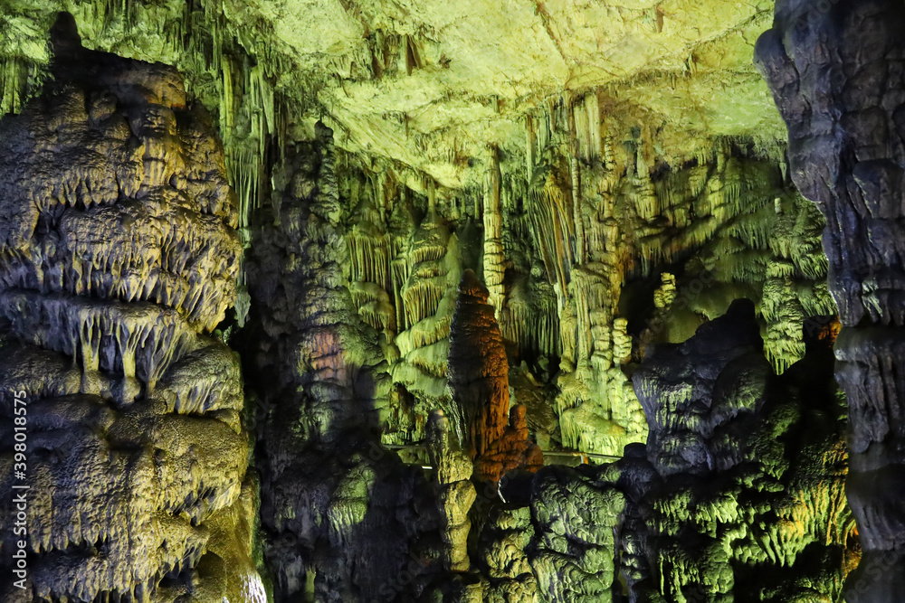 Interior of the Cave of Zeus in Crete, Greece Interior of the Cave of Zeus in Crete, Greece