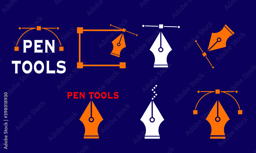 Pen tools vectors art