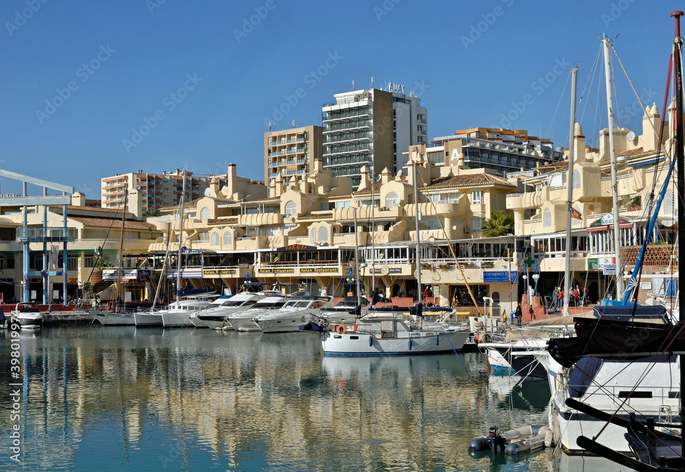Modern, arab style Marina in Benalmadena, Malaga - Spain 