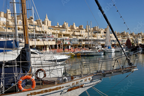 Modern, arab style Marina in Benalmadena, Malaga - Spain  photo