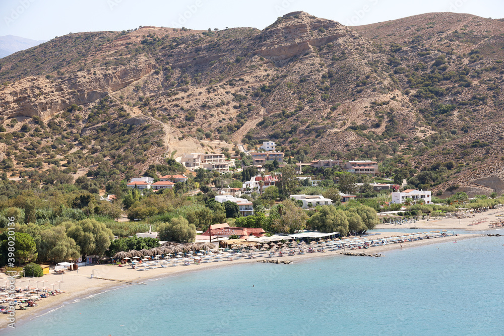 Coastline of Crete in Ayia Galini, Greece
