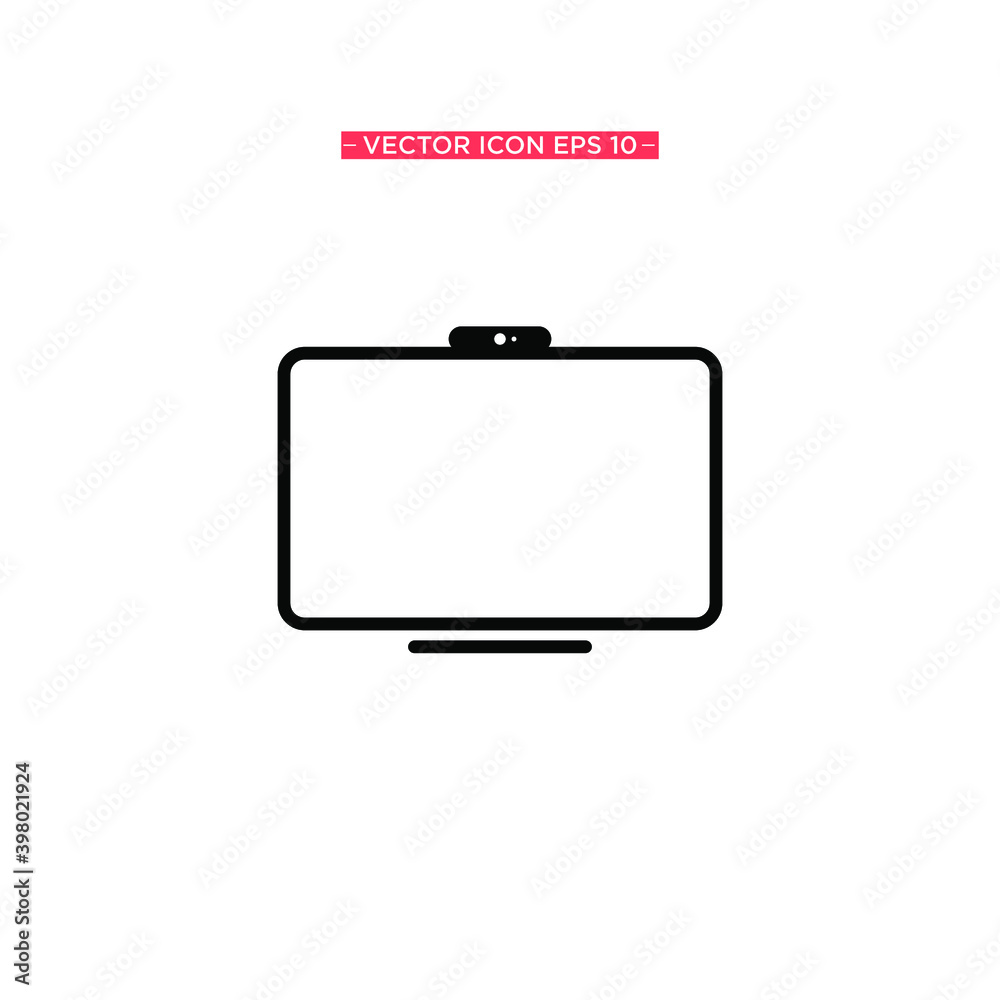 Monitor Simple Icon Vector Illustration Monitor Simple Icon Vector Illustration