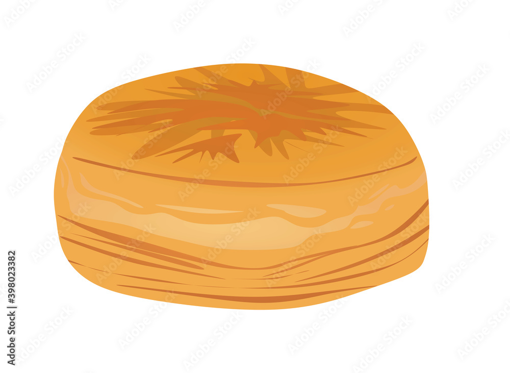 Round bakery pastry. vector illustration Round bakery pastry. vector illustration