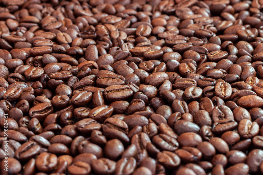 Roasted coffee beans texture. Roasted coffee beans texture.