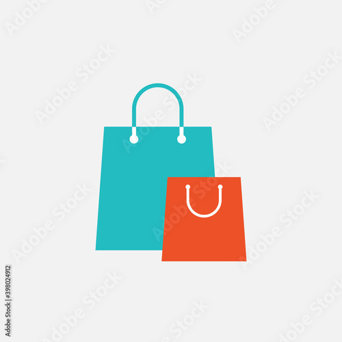shopping bags icon vector l...