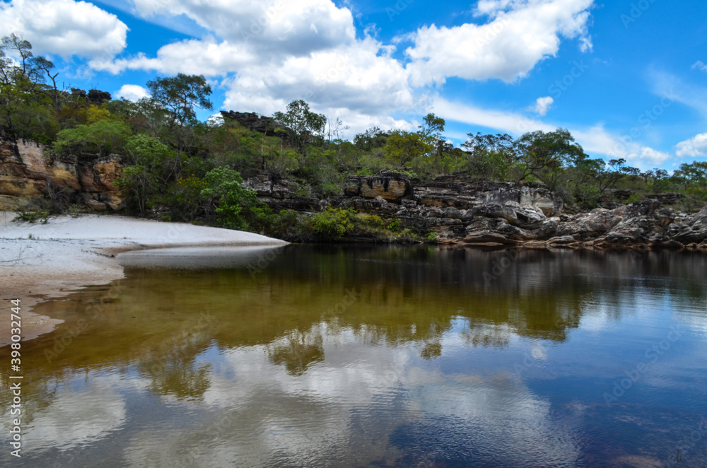 Beautiful region in the interior of Brazil close to the city of Diamantina in the state of Minas Gerais. This region has many rivers, waterfalls and mountains.