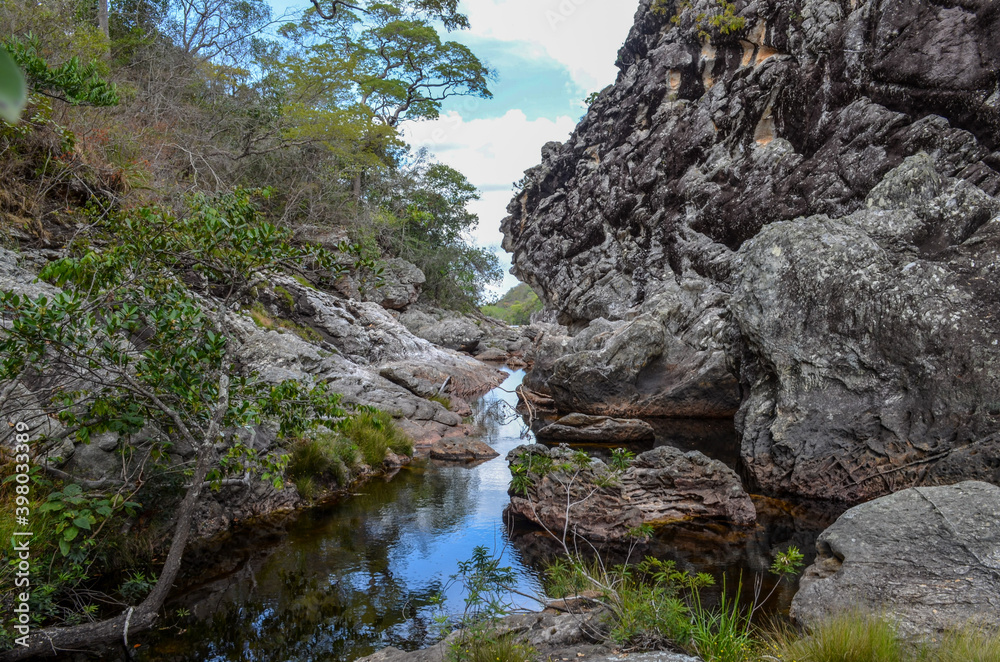 Beautiful region in the interior of Brazil close to the city of Diamantina in the state of Minas Gerais. This region has many rivers, waterfalls and mountains.