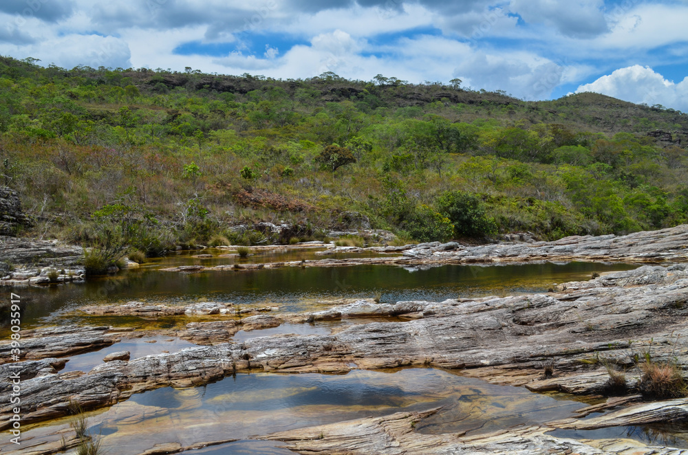 Beautiful region in the interior of Brazil close to the city of Diamantina in the state of Minas Gerais. This region has many rivers, waterfalls and mountains.