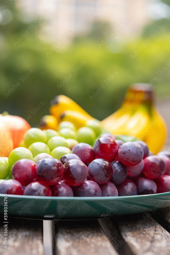 side view artificial fruits in the outdoor vertical composition side view artificial fruits in the outdoor vertical composition