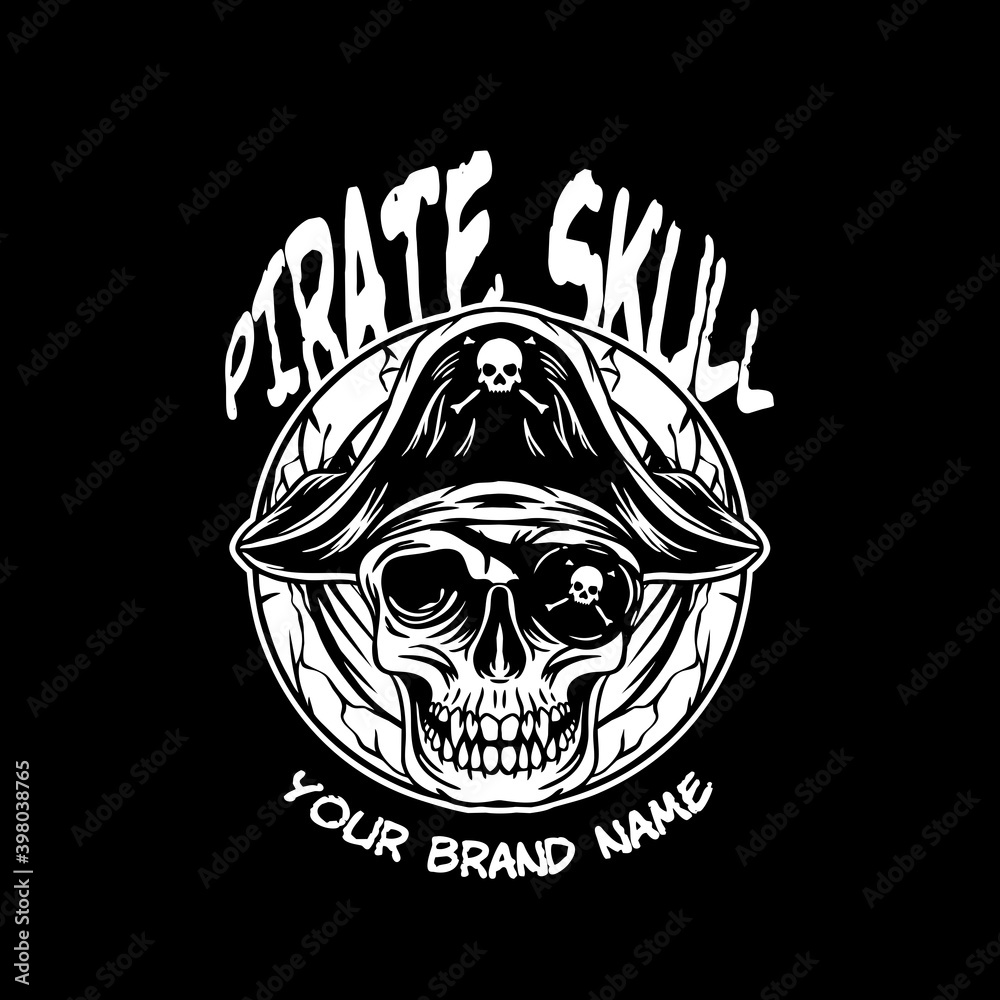 pirate skull illustration pirate skull illustration