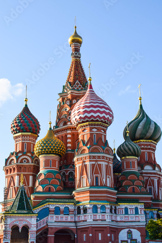 The stunning St. Basil's Cathedral in Moscow, Russia