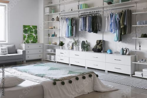Big wardrobe with different...