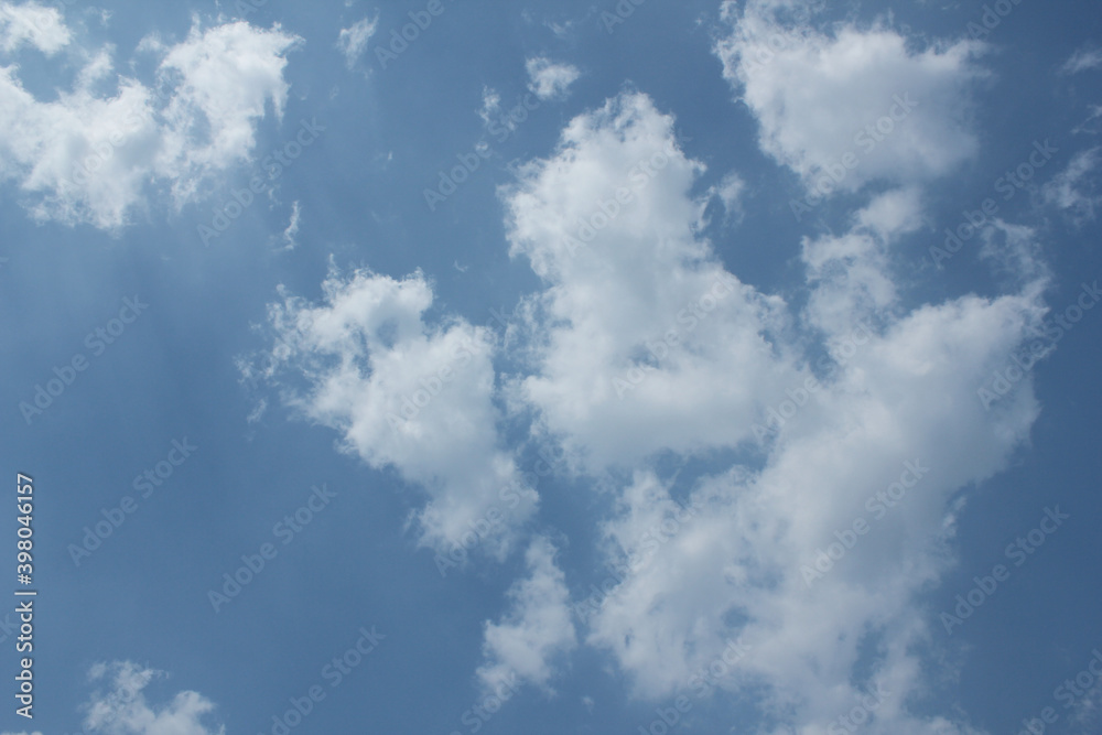 clouds in the blue sky clouds in the blue sky