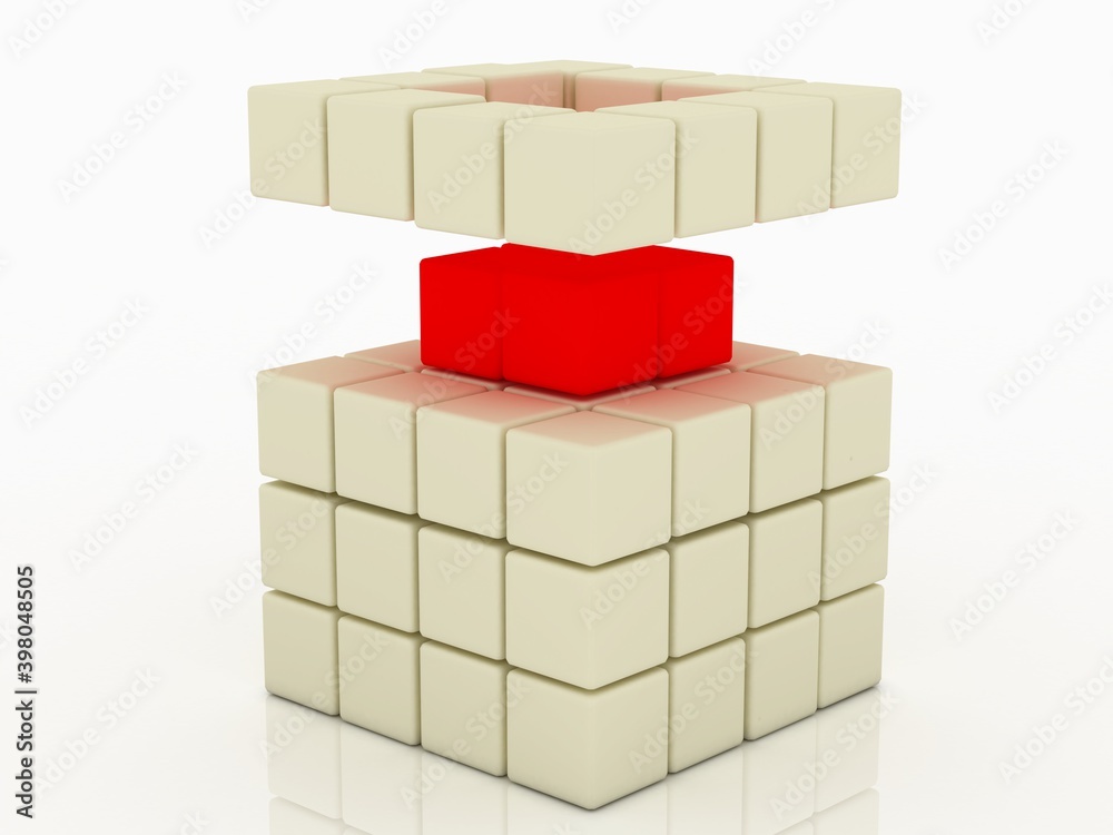 Obraz premium leader. best .3d Render.