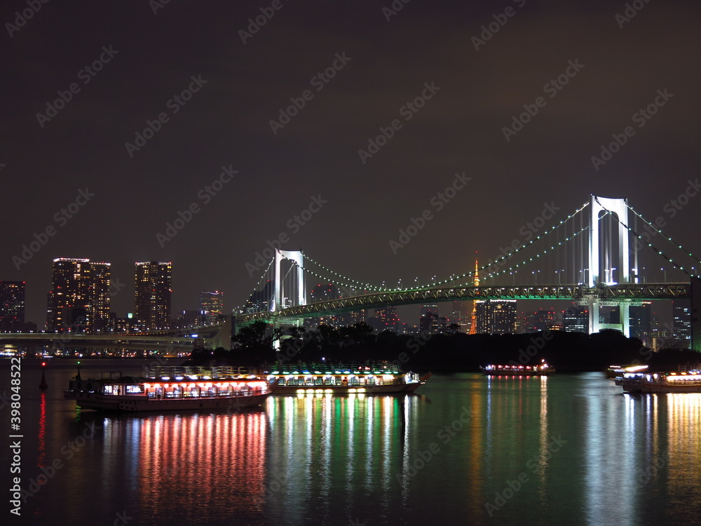 Fototapeta premium Odaiba Tokyo Japan Rainbow Bridge