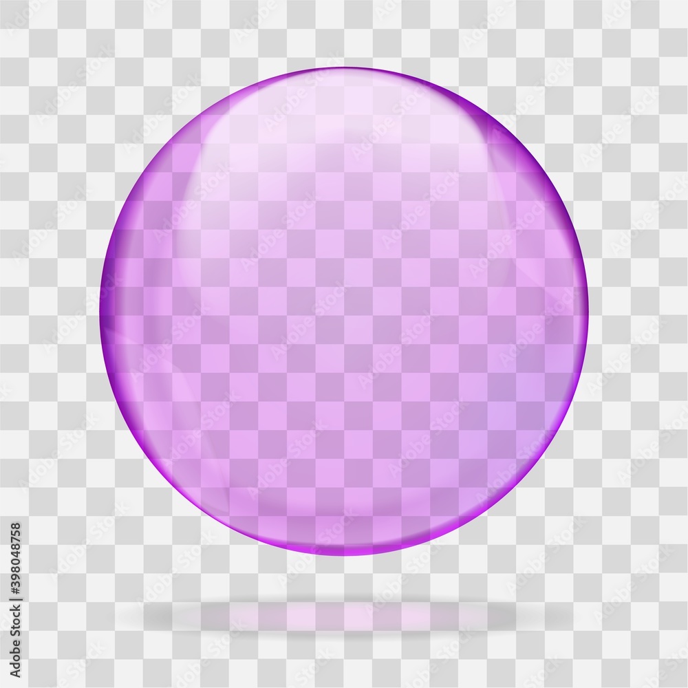 Pink shiny bubble or round drop isolated on white background Pink shiny bubble or round drop isolated on white background