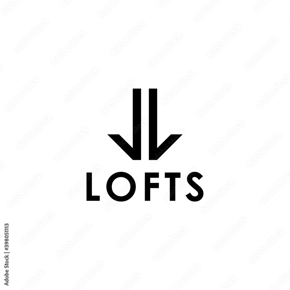 L, Lofts Logo Design Simple Templates