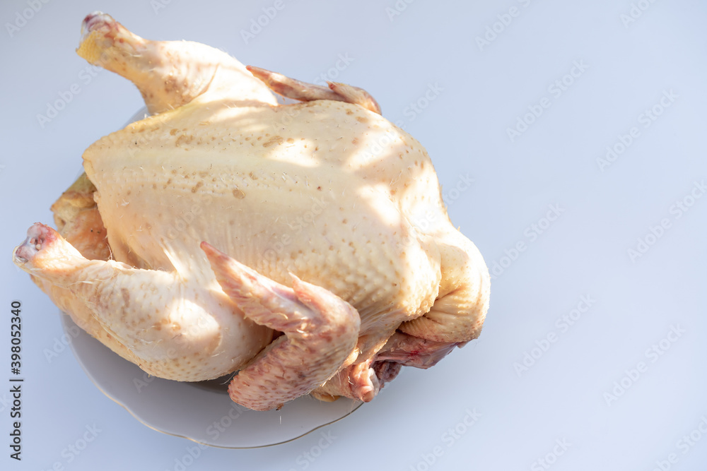 Whole chicken for further cooking
