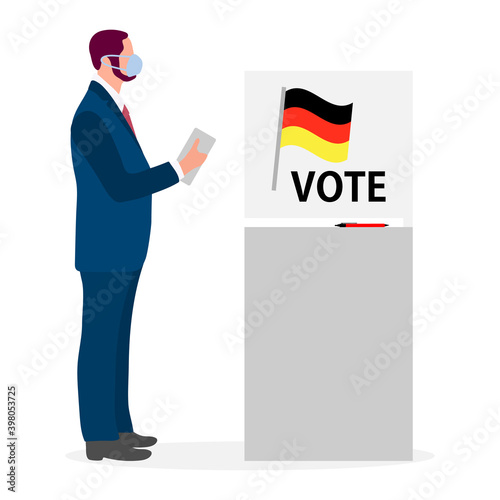 Vote Vector People Election Campaign Germany