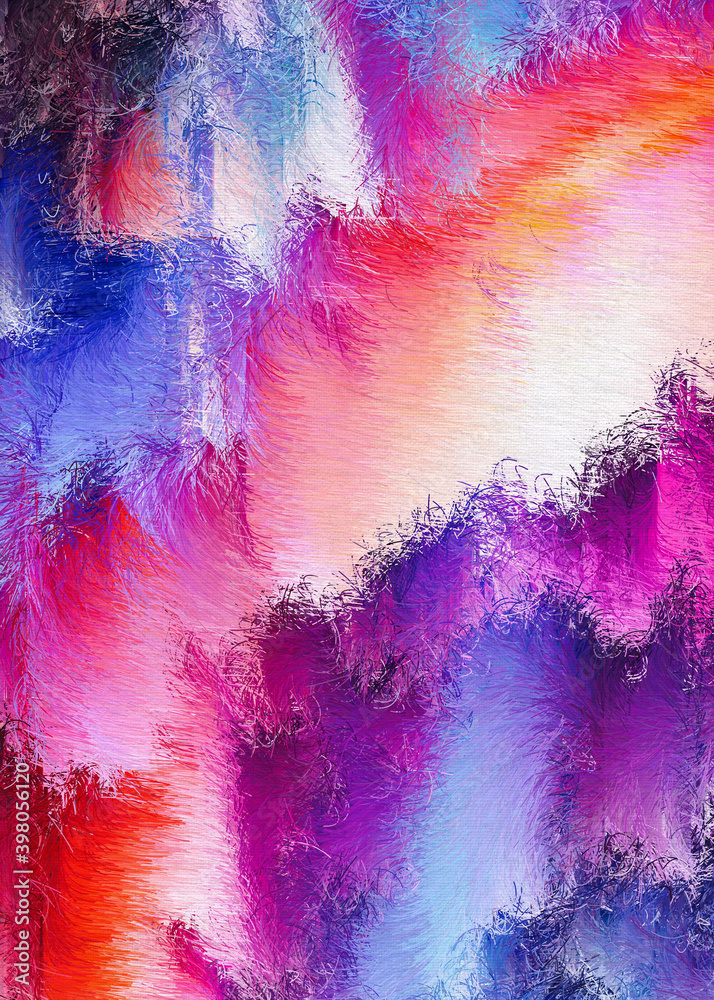 Obraz premium Abstract Colorful Geometrical Artwork Poster,Abstract Graphical Art Background Texture,Modern Conceptual Art,Synthwave Aesthetic Poster Print,3D Rendering,3D Illustration 