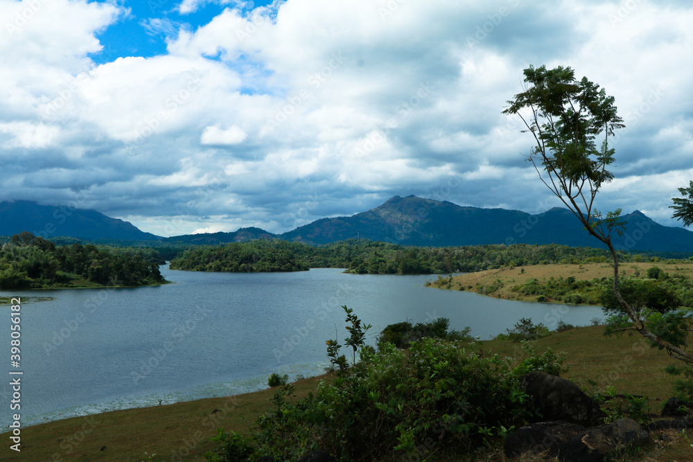 A beautiful scenery from Karappuzha Dam site, Wayanad