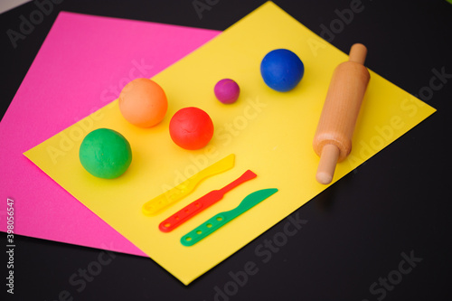 Modelling clay (salt dough) and tools
