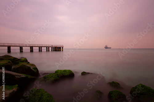 Avcılar on the beach and fishing boats waiting on the sidelines / İstanbul photo