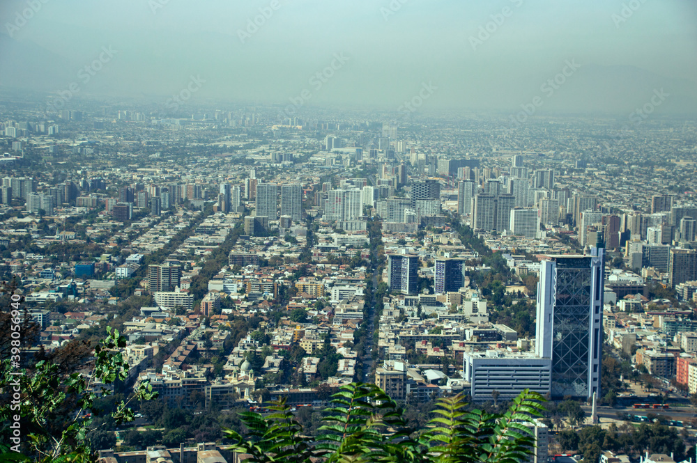 Great metropolis, Santiago de Chile, South America