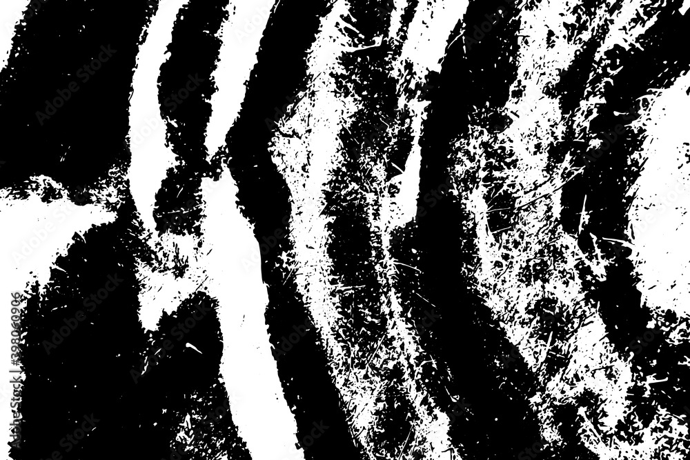 Grunge black texture of curve metal plate on white background (Vector). Use for decoration, aging or old layer Grunge black texture of curve metal plate on white background (Vector). Use for decoration, aging or old layer