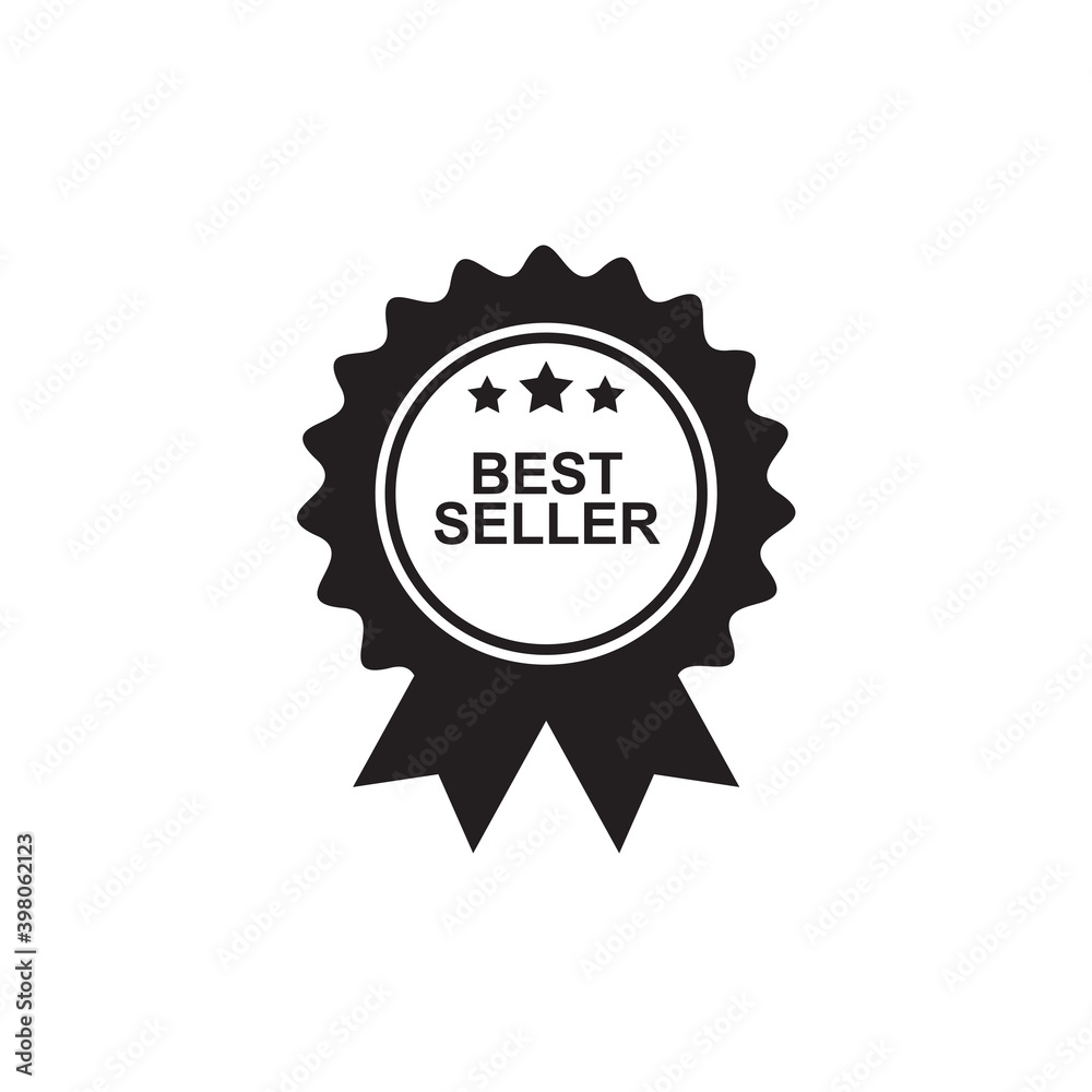 Best seller emblem label logo design template
