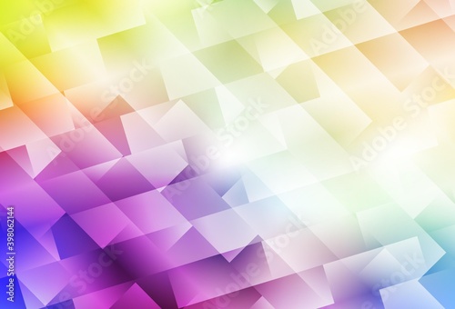 Light Multicolor vector layout with lines, rectangles.