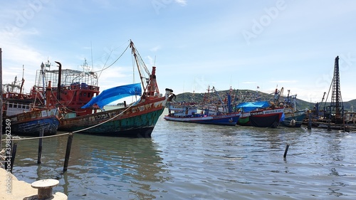 Fishing boat in Songkhla of Thailand