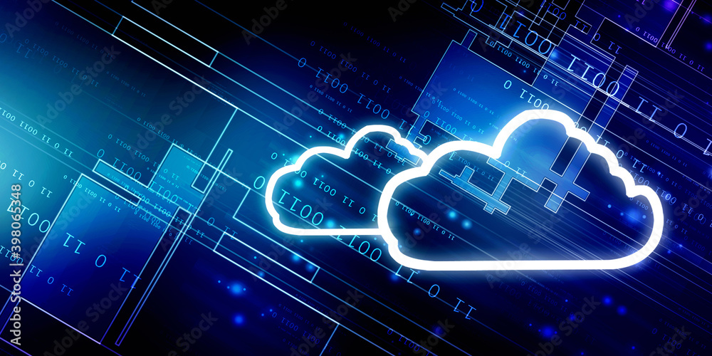 Obraz premium 2d illustration abstract cloud background 