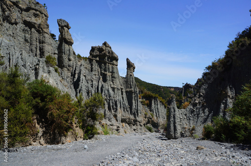 Putangirua Pinnacles formations are some of the best konown  pillar in New Zealand photo