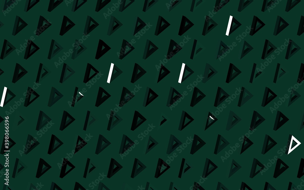 Dark Green vector layout with lines, triangles. Dark Green vector layout with lines, triangles.