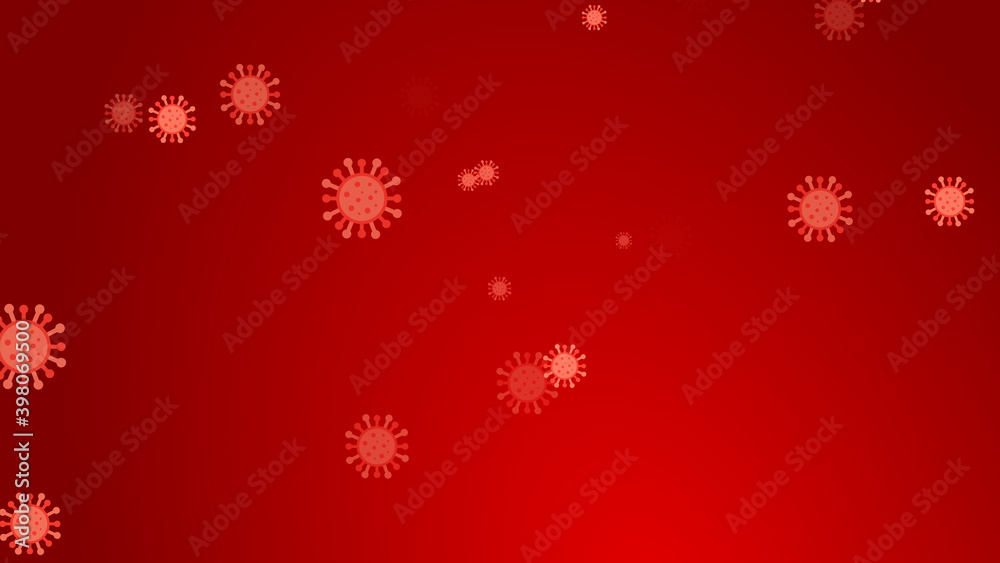 Coronavirus red pattern banner background. Abstract healthcare Illustrations concept COVID-19. Coronavirus red pattern banner background. Abstract healthcare Illustrations concept COVID-19.